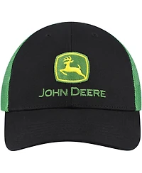 John Deere Toddler Black John Deere Trucker Adjustable Hat