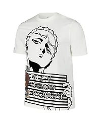 Virtual Thread Men's Cream The Boondocks Riley and Huey Mug Shot T-Shirt