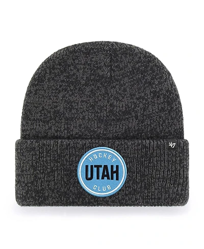 '47 Brand Men's Black Utah Hockey Club Brain Freeze Cuffed Knit Hat