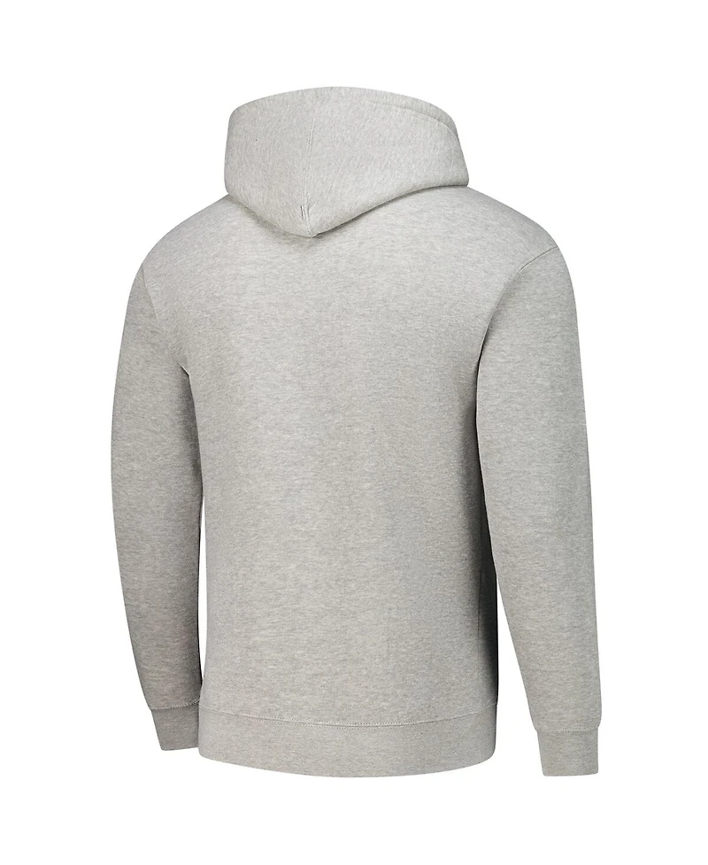 League Collegiate Wear Men's Heather Gray Michigan Wolverines Tall Arch Essential Pullover Hoodie
