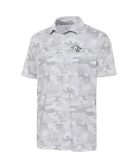 Antigua Men's White Baltimore Ravens Anthracite Logo Collide Polo