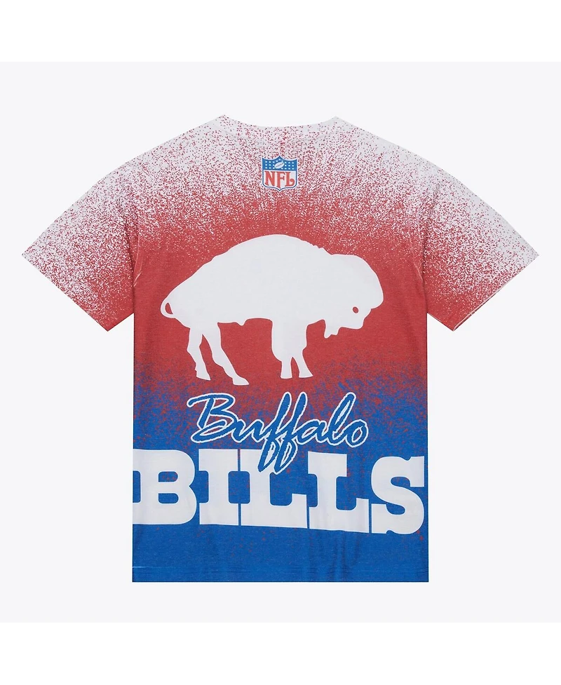 Mitchell & Ness Men's White Buffalo Bills Team Burst Vintage Logo T-Shirt