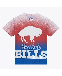 Mitchell & Ness Men's White Buffalo Bills Team Burst Vintage Logo T-Shirt