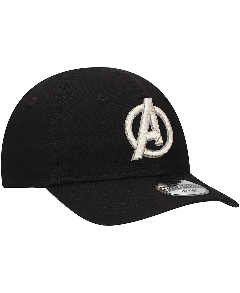 New Era Toddler Black The Avengers 9TWENTY Adjustable Hat