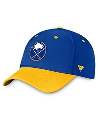 Fanatics Men's Royal/Gold Buffalo Sabres Authentic Pro Rink Two-Tone Flex Hat