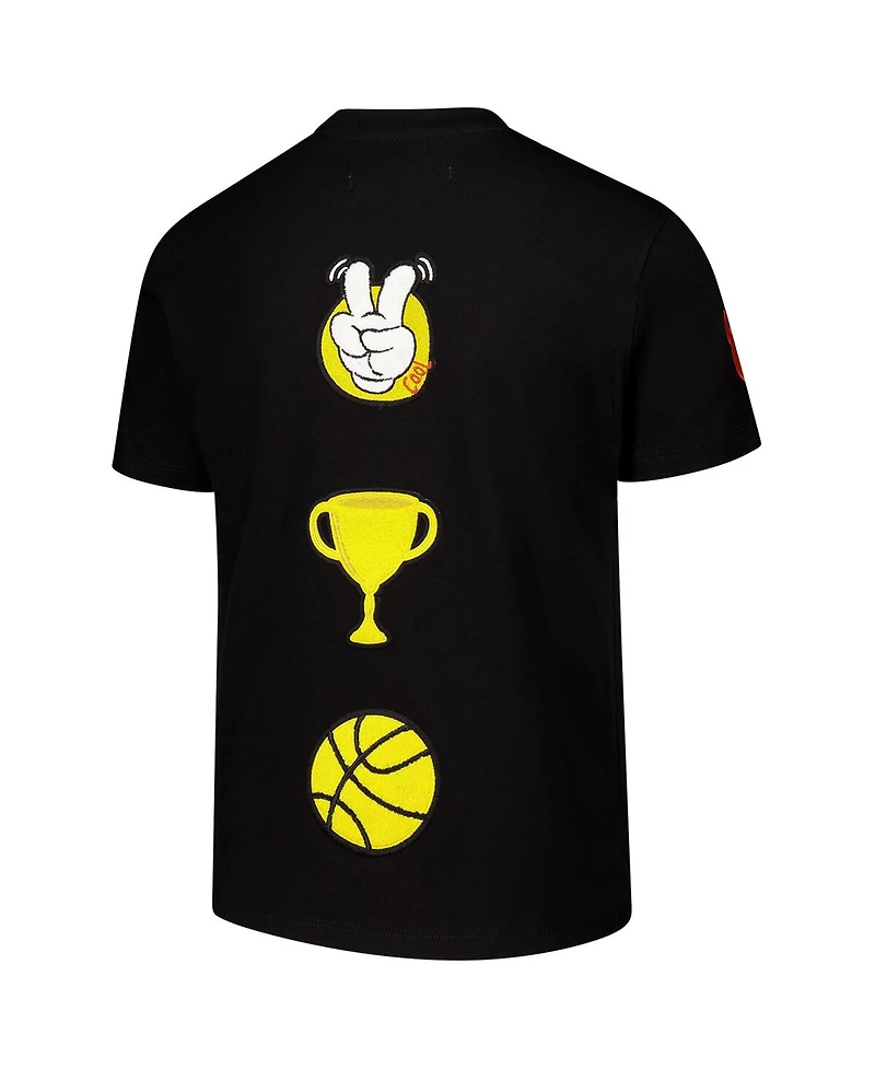 Freeze Max Big Boys and Girls Mickey Mouse Black Mickey Friends Let's Play T-Shirt