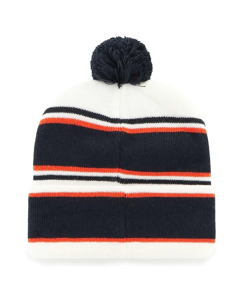 '47 Brand Big Boys and Girls White Chicago Bears Stripling Cuffed Knit Hat with Pom