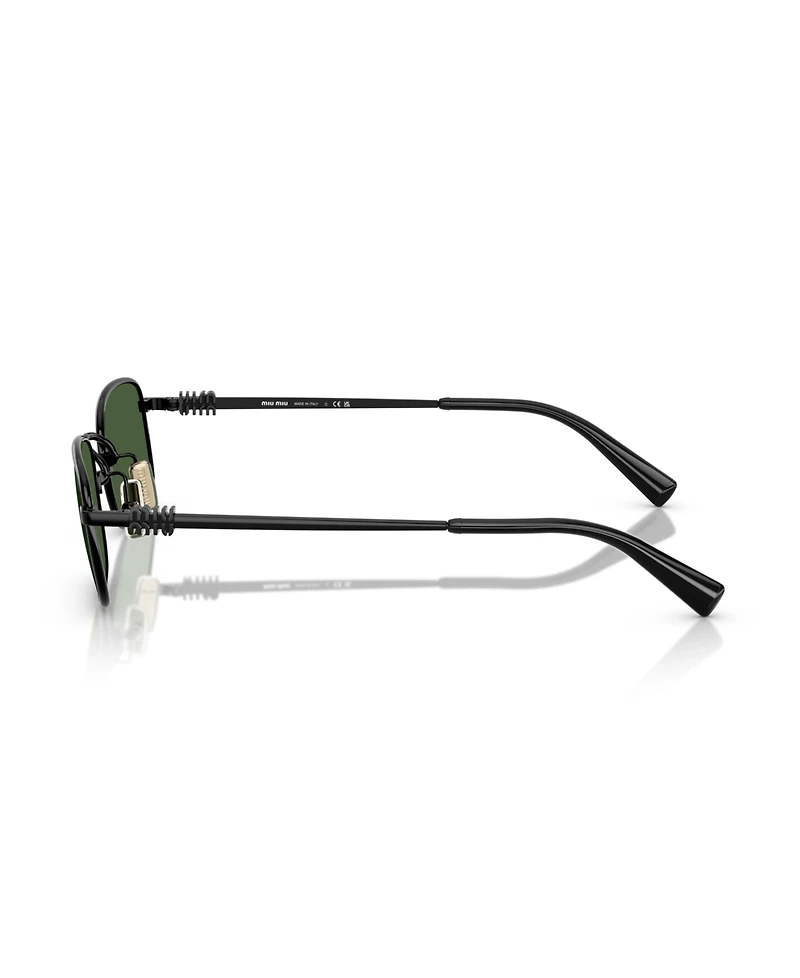 Miu Women's Rectangle Sunglasses, Mu A53S