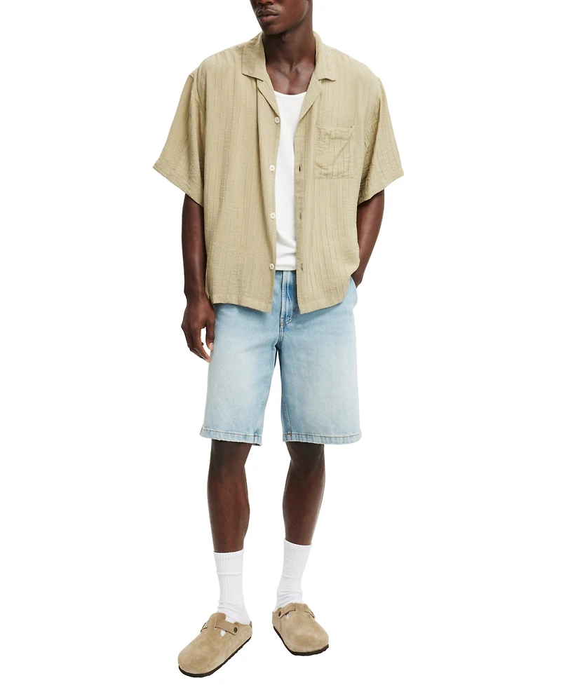 Cotton On Men's Box Fit Short Sleeve Shirt