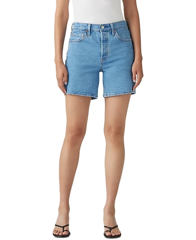 Levi's 501 Mid-Thigh High Rise Straight Fit Denim Shorts