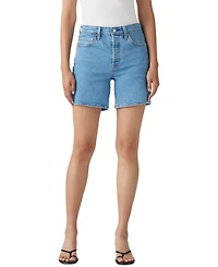 Levi's 501 Mid-Thigh High Rise Straight Fit Denim Shorts
