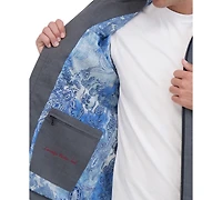 Robert Graham Men's Lightweight Textured Poly Utility Jacket