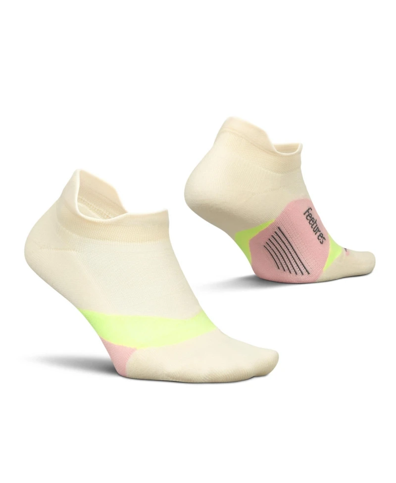 Feetures Elite Light Cushion No Show Tab Ankle Socks - Sport Sock with Targeted Compression