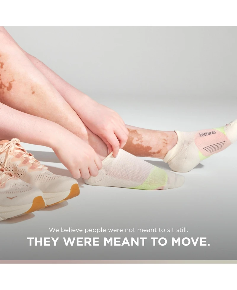 Feetures Elite Light Cushion No Show Tab Ankle Socks - Sport Sock with Targeted Compression