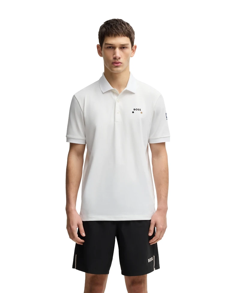 Boss by Hugo Men's Paddy Stretch-Pique Regular-Fit Polo Shirt