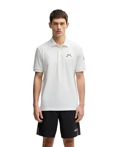 Boss by Hugo Men's Paddy Stretch-Pique Regular-Fit Polo Shirt
