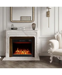 23" 750 with 1500W 5000 Btu Electric Fireplace Insert with Remote Control Timer