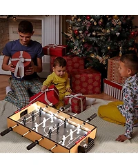 Game Room Football Table with Non-Slip Handles Durable and Fun Soccer Table for Home Entertainment