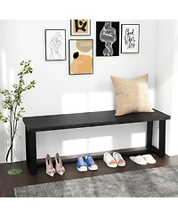 Dining Bench with Adjustable Footpads Stylish and Stable Seating for Dining Room or Kitchen