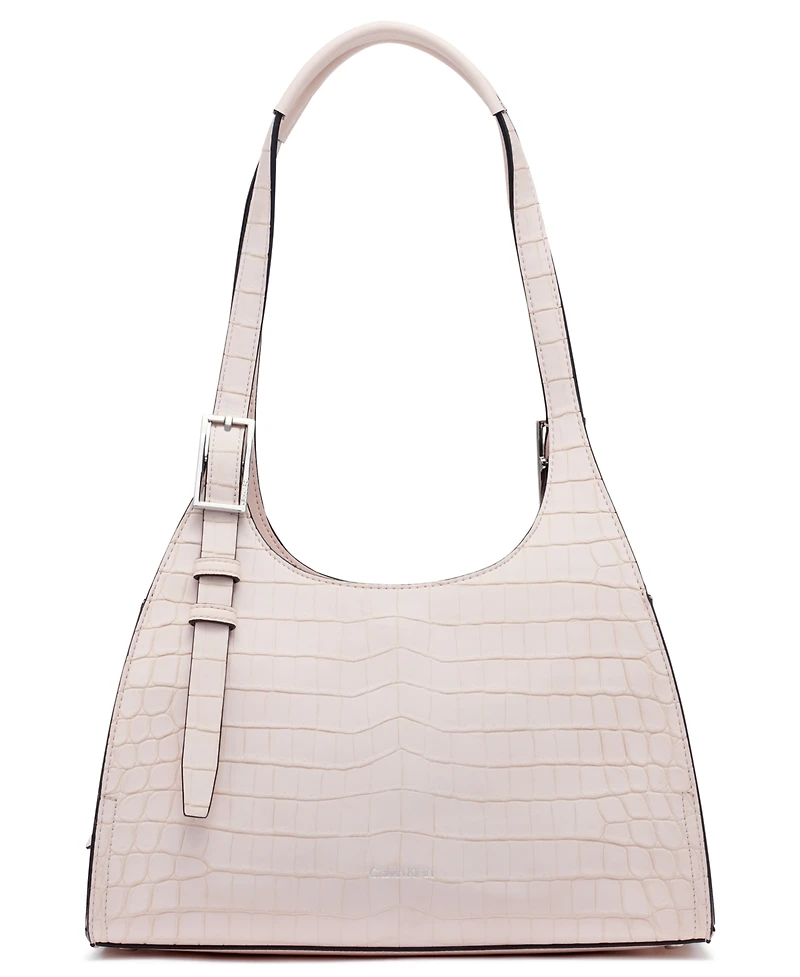 Calvin Klein Quill Soft Croco Shoulder