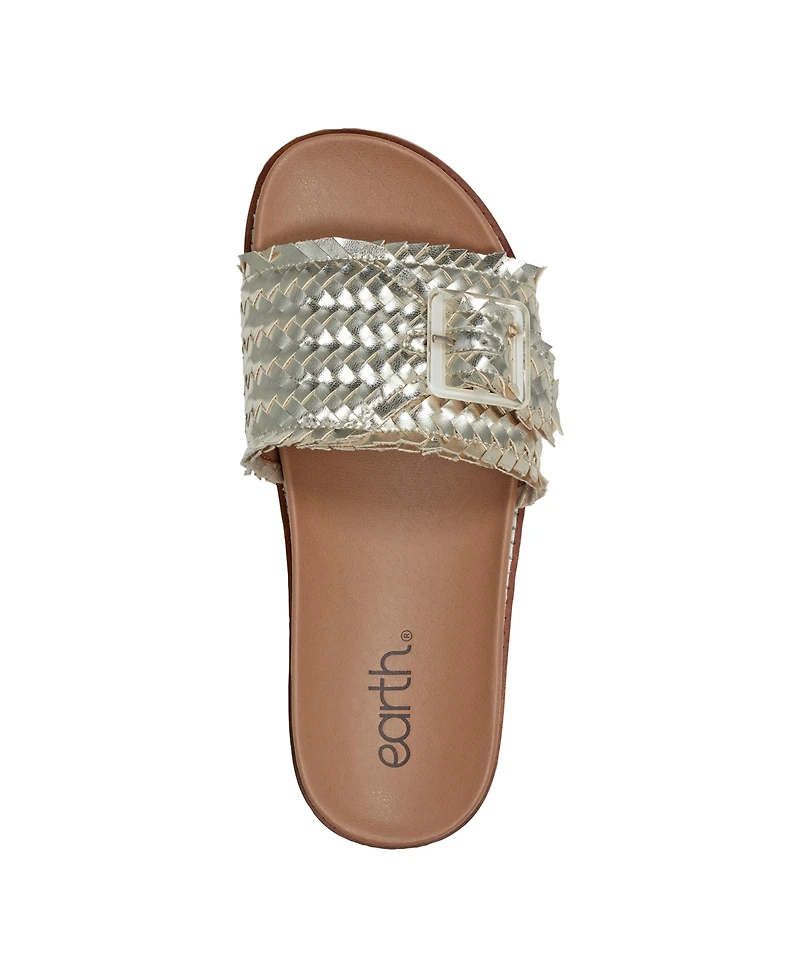 Earth Women's Fontane Woven Flat Sandals