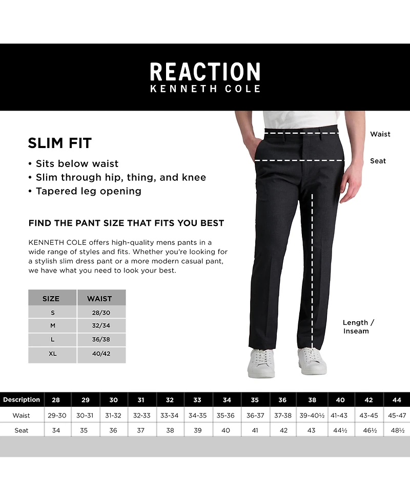 Kenneth Cole Reaction Men's Slim-Fit Linen Pants