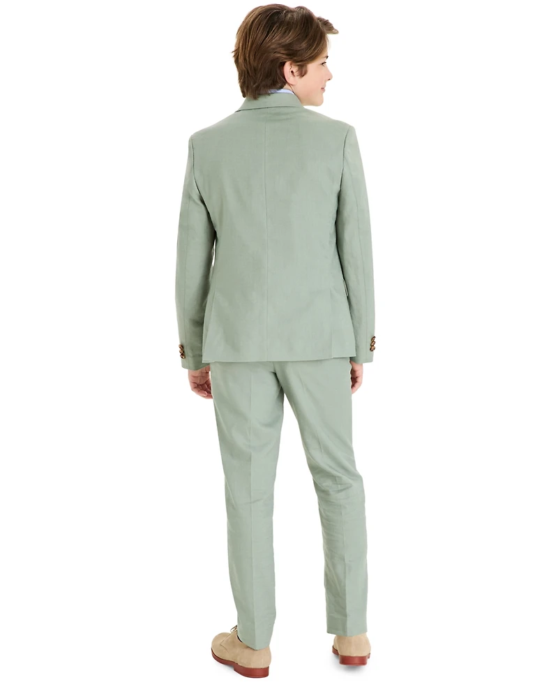 B By Brooks Brothers Linen-Blend Big Boys Classic Fit Suit Jacket