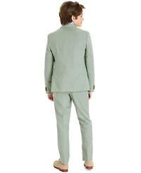 B By Brooks Brothers Big Boys Linen Blend Classic Fit Suit Jacket Stretch Suit Pants