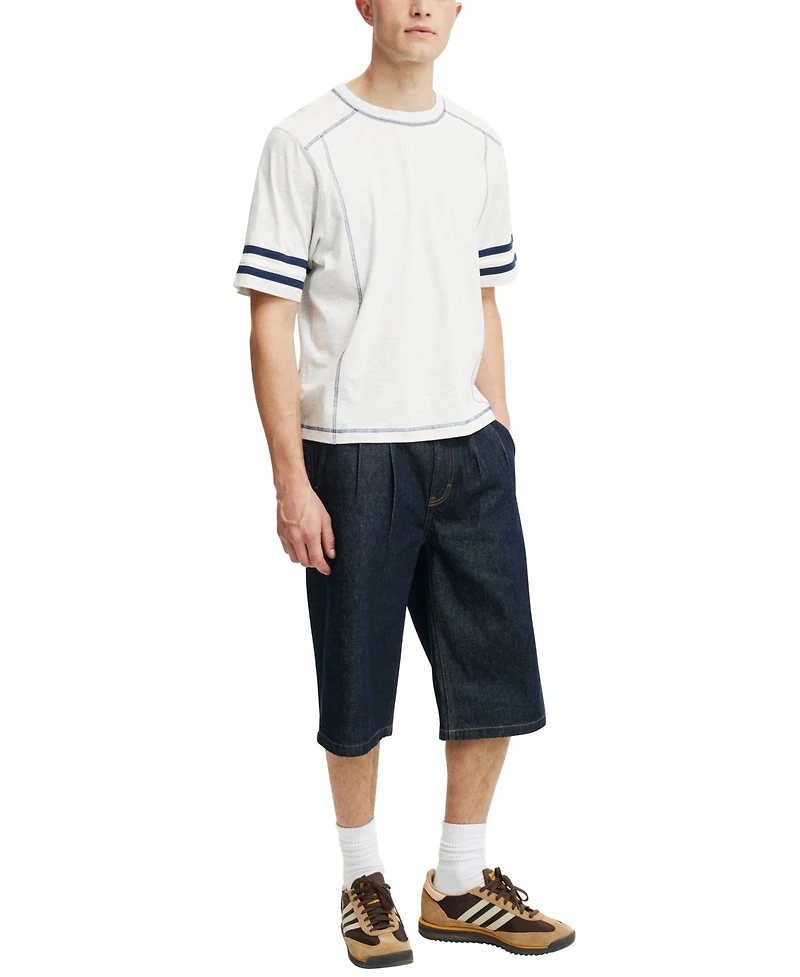 Cotton On Men's Cropped Fit Panel T-Shirt