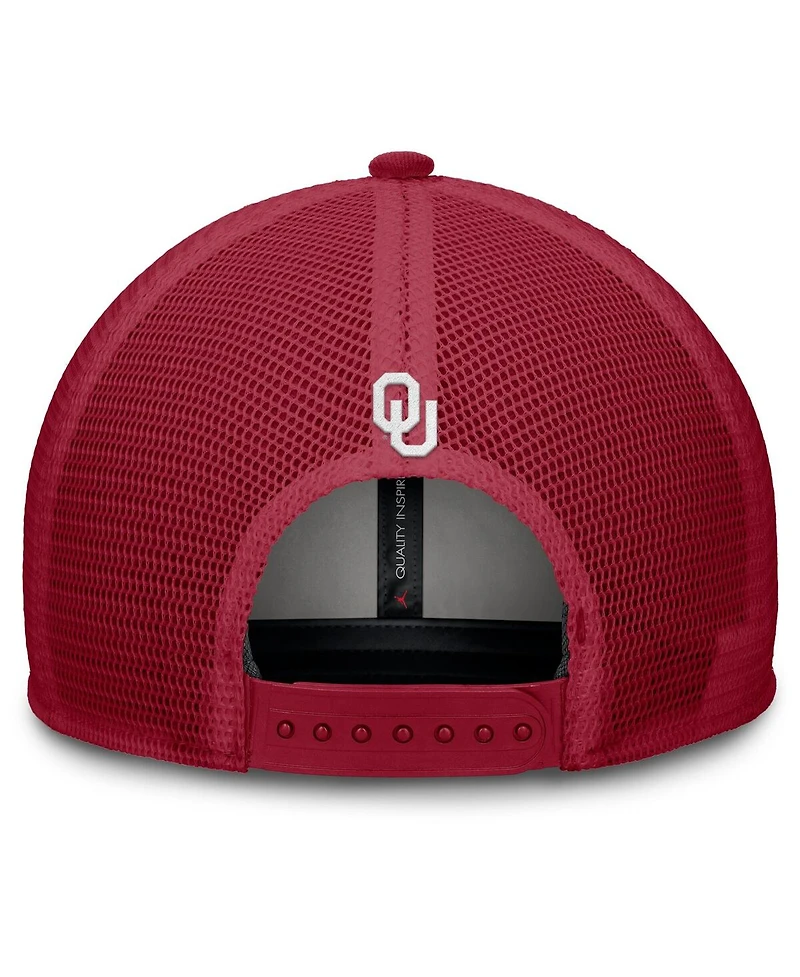 Jordan Men's Crimson Oklahoma Sooners Rise Adjustable Hat