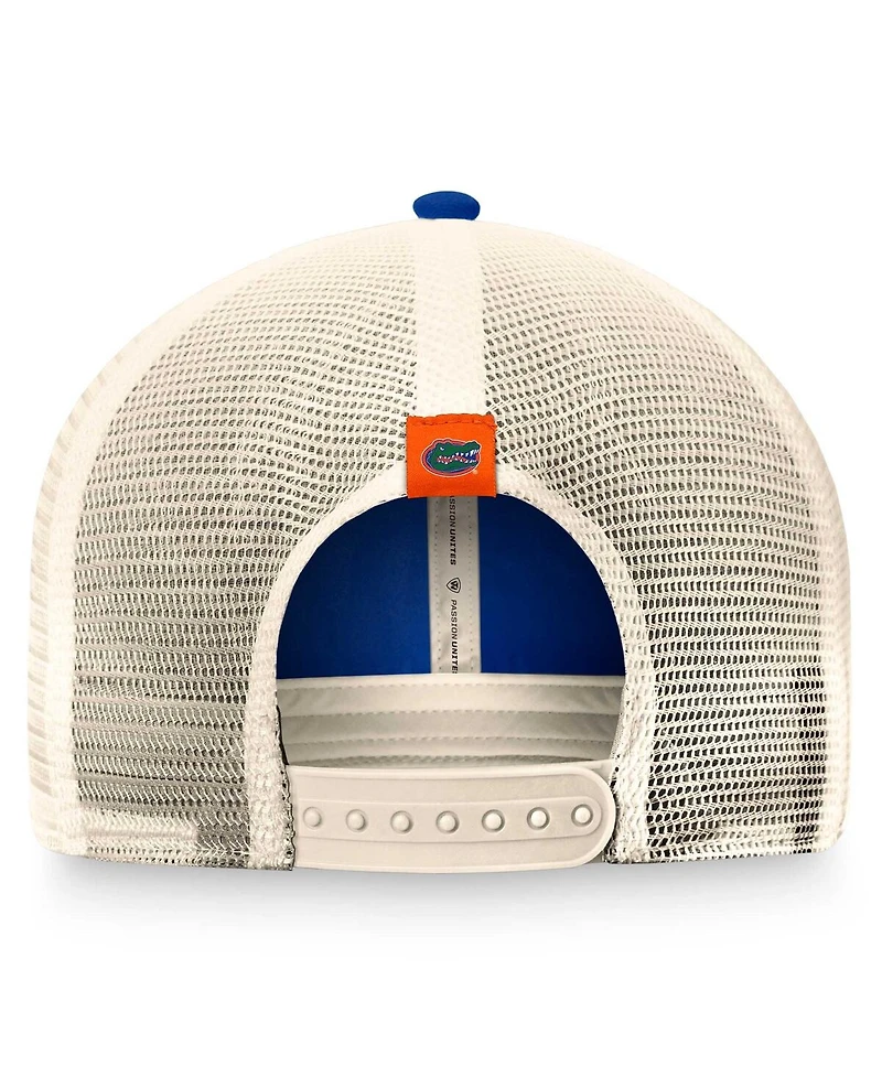 Top of the World Men's Royal Florida Gators Refined Trucker Adjustable Hat