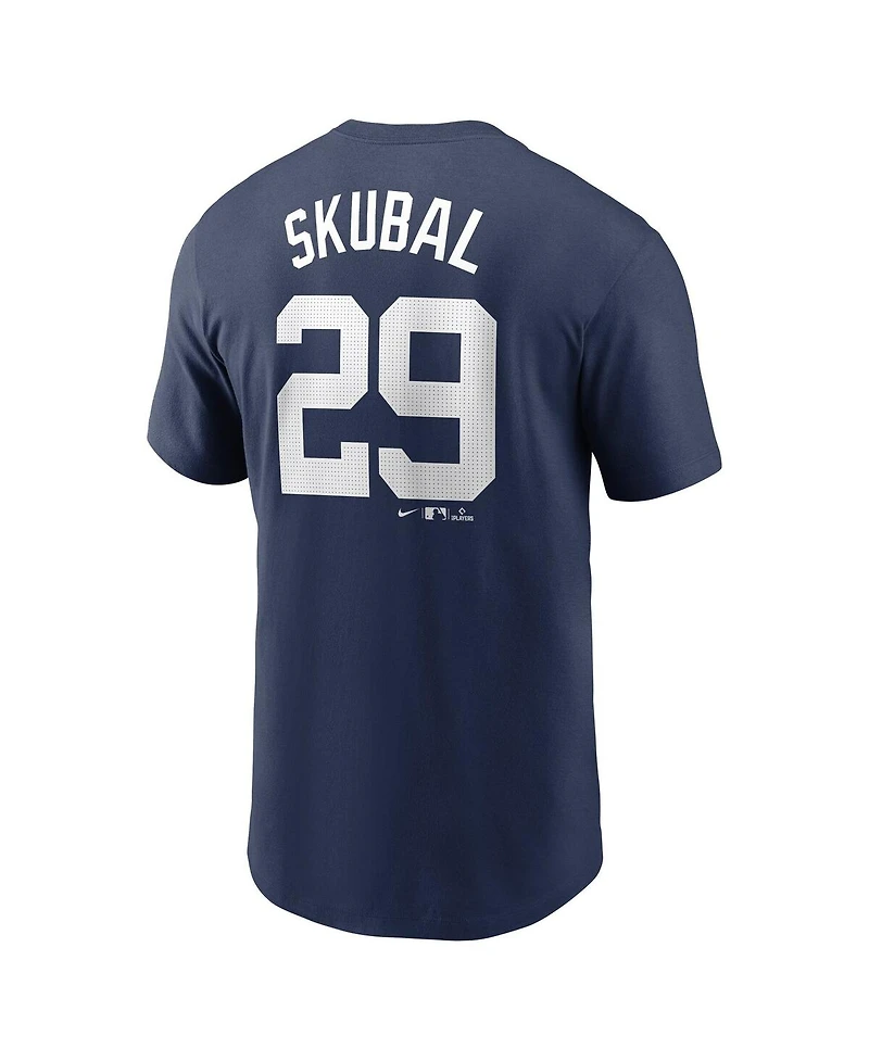 Nike Men's Tarik Skubal Navy Detroit Tigers Fuse Name Number T-Shirt