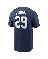 Nike Men's Tarik Skubal Navy Detroit Tigers Fuse Name Number T-Shirt