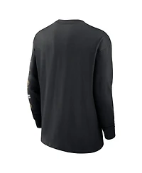 Nike Men's Black New Orleans Saints Rewind Heavy Max 90 Pocket Long Sleeve T-Shirt