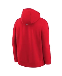 Nike Big Boys and Girls Red Miami Heat 2024/25 City Edition Club Fleece Pullover Hoodie