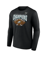 Fanatics Men's Black Philadelphia Eagles 2024 Nfc Champions Hometown Not Done Long Sleeve T-Shirt