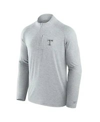 Fanatics Men's Gray Tennessee Volunteers Mock Neck Half-Zip Pullover Jacket
