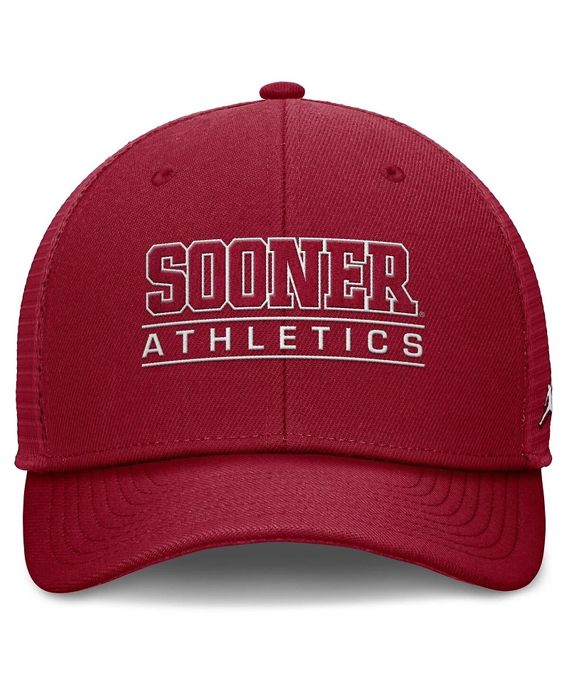 Jordan Men's Crimson Oklahoma Sooners Rise Adjustable Hat