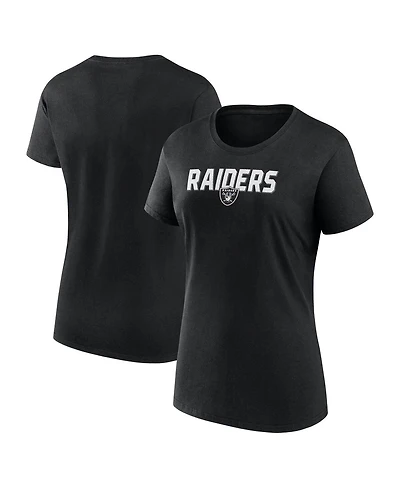Logo Athletic Women's Black Las Vegas Raiders Lean T-Shirt