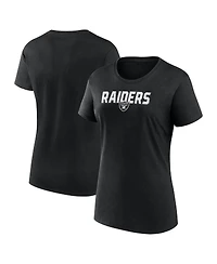 Logo Athletic Women's Black Las Vegas Raiders Lean T-Shirt
