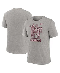 Nike Men's Heather Gray Stanford Cardinal Local Campus Time Honored Tradition Tri-Blend T-Shirt