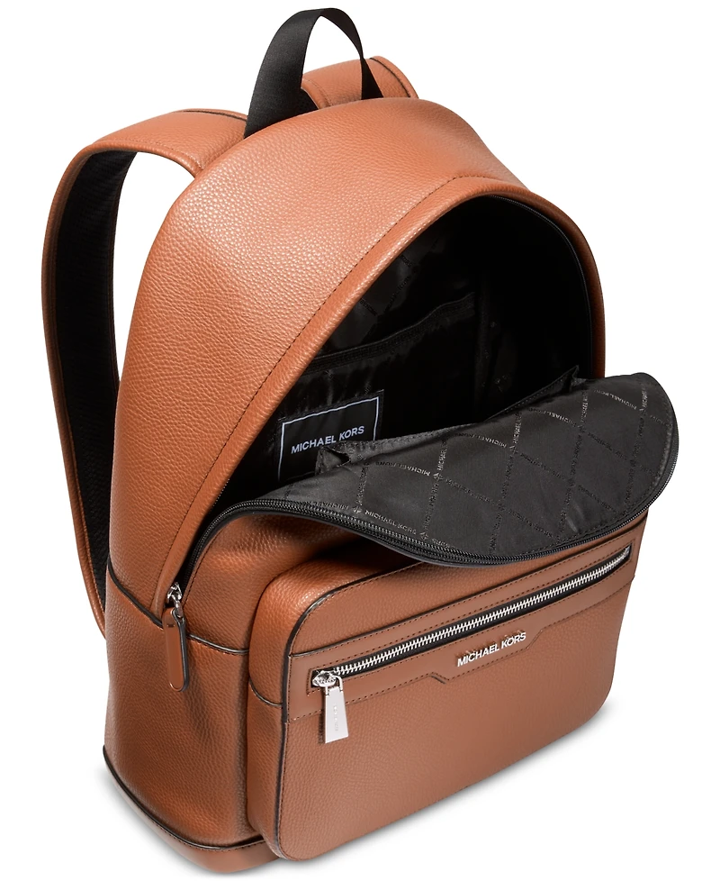 Michael Kors Men's Malone Leather Logo Backpack