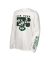 Outerstuff Big Boys and Girls New York Jets In the Mix T-Shirt Combo Set
