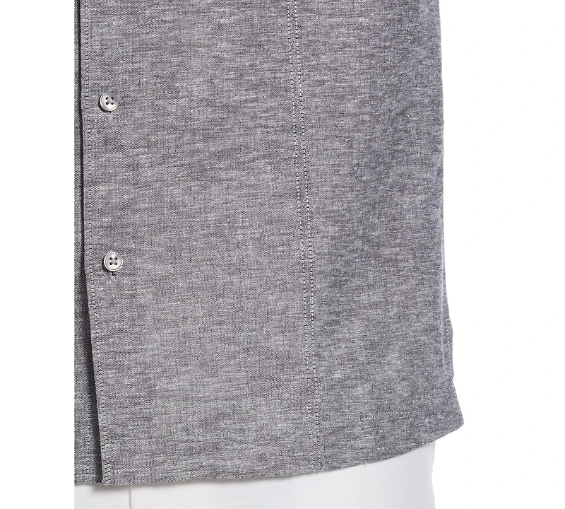 Cubavera Men's Classic-Fit Linen Blend Short Sleeve Button-Front Shirt
