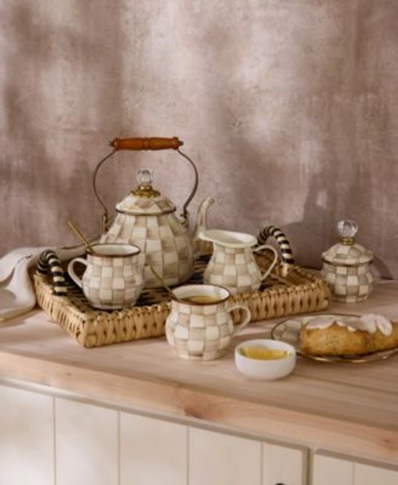 Mackenzie Childs Mocha Check Collection