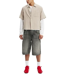 Cotton On Men's Cropped Fit Long Sleeve T-Shirt