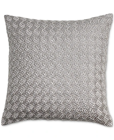 Hotel Collection Textured Embroidery Decorative Pillow, 20" x 20", Exclusively at Macy's