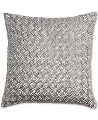 Hotel Collection Textured Embroidery Decorative Pillow, 20" x 20", Exclusively at Macy's