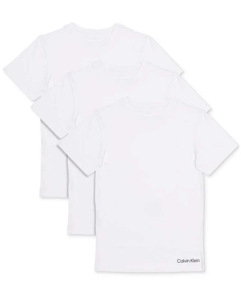 Calvin Klein Little & Big Boys Cotton T-Shirts, Pack of 3