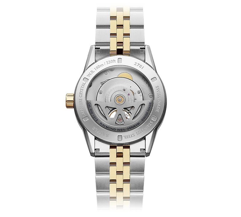 Raymond Weil Men's Swiss Automatic Freelancer Two-Tone Stainless Steel Bracelet Watch 43mm